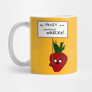 Strawberry Protesting Vegans Mug